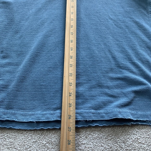 Jet Lag Jetlag Men's Regular Fit Blue Pocket Polo Shirt Size‎ L Raw Hem Cotton - Picture 6 of 8